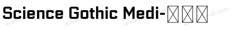 Science Gothic Medi字体转换 Science Gothic Medi字体转换